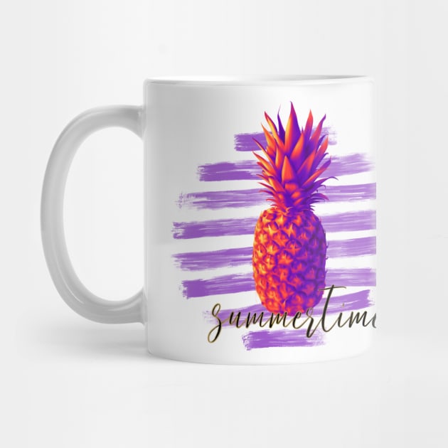 Summertime. Pineapple. by Satic